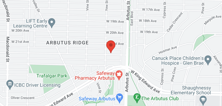 map of 2181 W 22ND AVENUE